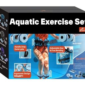 Sportneer Water Aerobics Pool Exercise Equipment Workout Combo Set Includes Desc